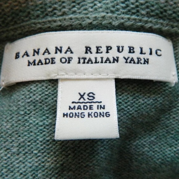 Banana Republic Ruffle V Neck Italian Wool Sweater - Picture 6 of 7